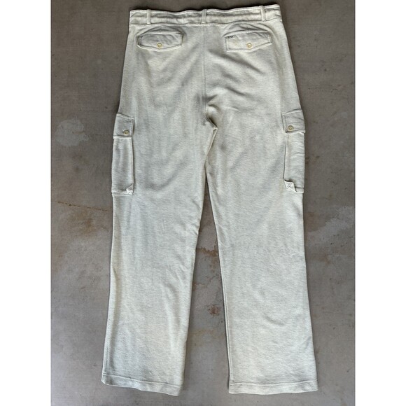 Vintage Polo Ralph Lauren Country Cargo Sweat Casual Pants Mens Size L Stone NEW - Picture 3 of 13